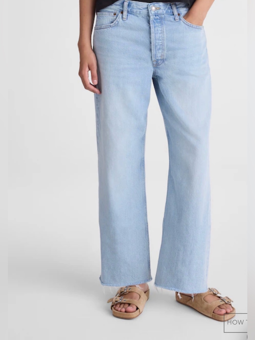 MADEWELL TALL Low-Slung Baggy Crop Jean SIZE 27T Foster OA548